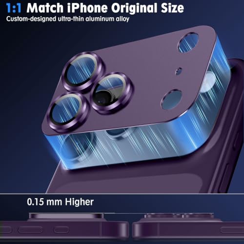 SiHPuoy Camera Lens Protector for iPhone 18 Pro Max, Tempered Glass, Red - image 5
