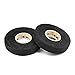 HAKACC Isolierband Schwarz, 2 Stück Gewebeband Klebeband Wasserfest Duct Tape für Kabelbäume Elektrisches Klebeband 19 mm x 15 m