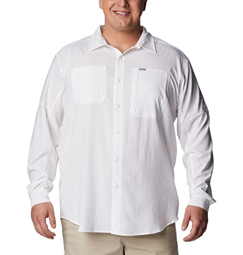 Image of Columbia Men's Silver Ridge Utility Lite Long Sleeve, White, 6X Big