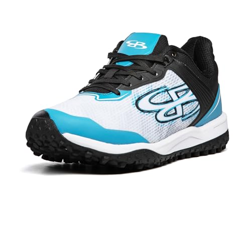 Boombah Viper Men's Venom Turf Black/White/Columbia - Size 10