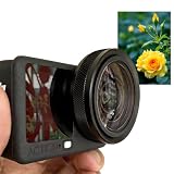 Macro Lens Compatible with DJI Osmo Action 6, Adjustable Focusing Distance 11cm to 75cm, Close Up Camera Lens Accessories for Action Camera, Macro Photography for Nature