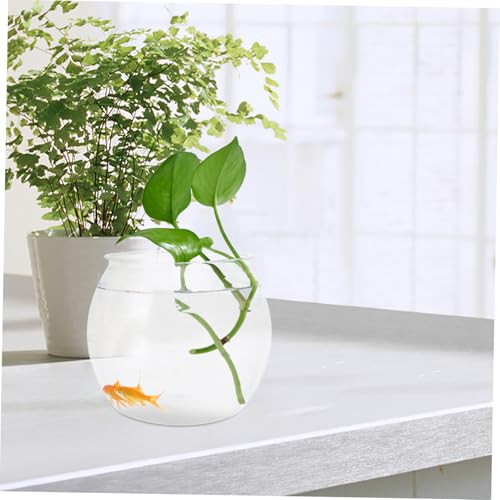 Mini bol à poisson en plastique rouge UKCOCO pour décoration - 7