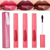 Peel Off Lip Liner Tattoo Lip Stain Peel Off 3Colors Langanhaltende Feuchtigkeitsspendende Peel Off mit mattem Finish Geschenk Makeup für Mädchen