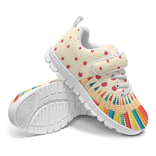 Kids Slip On Sneakers for Girls Soft Lightweight Athletic Tennis Shoes4