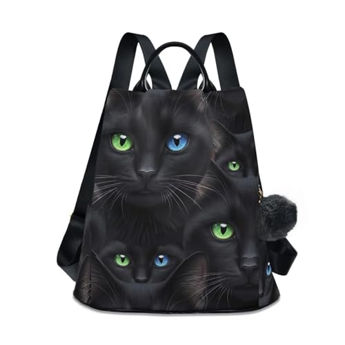 Sac à dos chat noir tendance aux finitions et poches de qualité