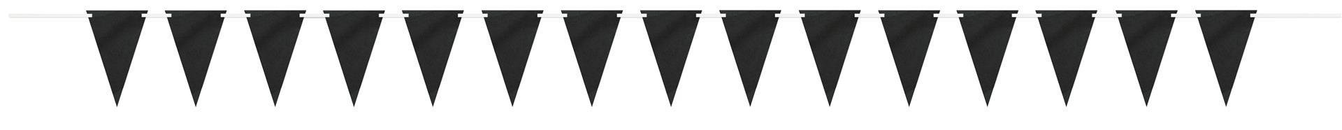 Chalk Paper Flag Banner - 9 ft. Long with Piece of Chalk - Black & White Design - Perfect for Birthdays, Bridal Showers, Graduations & More (1 Pc.)