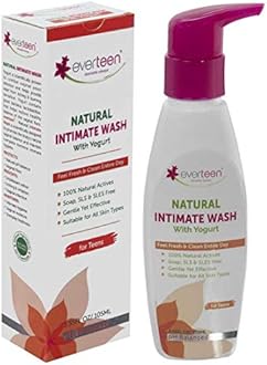 everteen Yogurt Natural Intimate Wash for Feminine Intimate Hygiene in Teens - 1 Pack (105ml)
