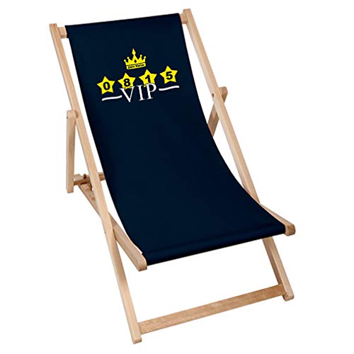 SHIRT-TO-GO Bedruckte Sonnenliege Liegestuhl Stuhl 0815 VIP - Aufdruck mit deinem individuellem Wunschnamen