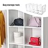 2 Pack Handbags Storage Dividers, 32x14.5x13cm Clutch Bag Storage Organiser, Handbags Storage Organiser, Adjustable Handbags Closet Shelf Dividers, Clear Acrylic Shelf Dividers, Wardrobe Divider #3