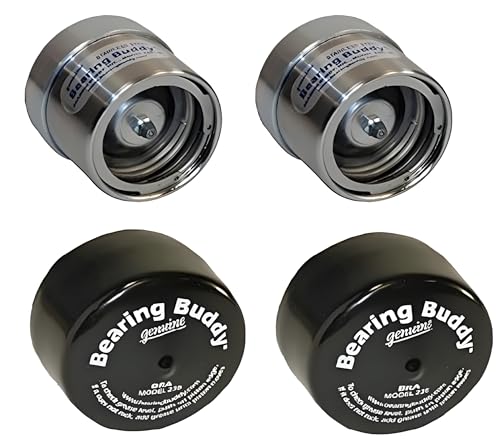 Bearing Buddy 2441-SS - USA-Made Stainless Steel Bearing Protector with 23B Bra - Wheel Bearing Protectors for Boat, Horse, RVs, & Utility Trailers - Only Fits Hubs with 2.441” Inside Diameter