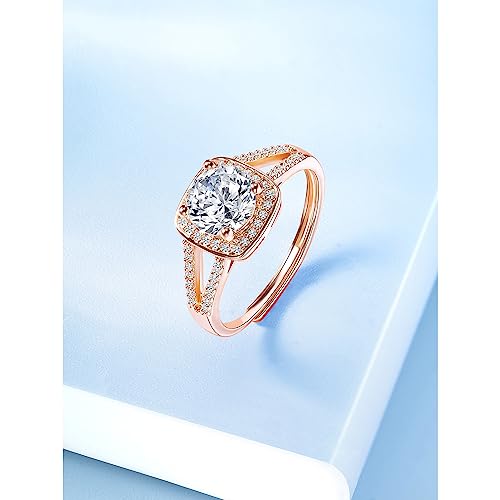 Plated Cubic Zirconia Studded Solitaire Adjustable Finger Ring, Stylish Jewellery