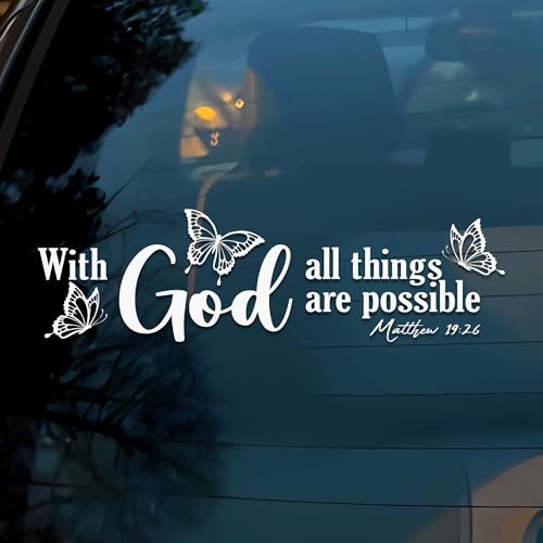 with God All Things Possible Decal