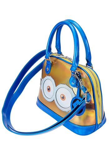 Loungefly Despicable Me Minions Crossbody Bag | Blue & Iridescent Yellow Cosplay Minions Accessories4