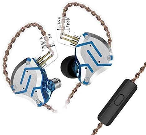 KZ ZS10 Pro IEM Earbuds,KZ in Ear Monitor for Systerm, 4BA 1DD KZ Headphone Multi Driver in Ear Earphone IEM, KZ Earphone, on Stage Monitor for Singer Guitarist Drummer (Glare Blue, with Mic)………