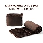 Travel Blanket with Carry Bag, Lightweight Wearable Airplane Blanket, Soft Packable Throw for Travel & Office - Image 4