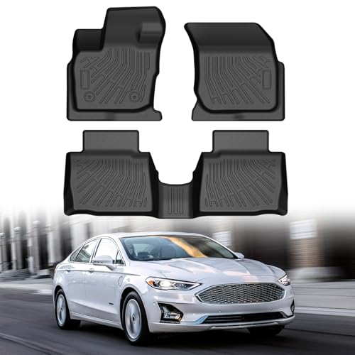 Cartist Floor Mats for Ford Fusion & Lincoln MKZ 2017-2020 All Weather Floor Mats for Fusion Accessories Heavy Duty Car Mats Car Accessories