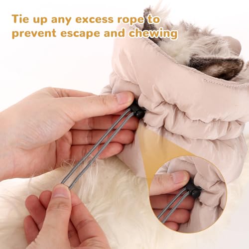 Image of BOXOB Adjustable Recovery Collar - Lightweight, Waterproof & Soft for Cats & Dogs Kitten Cone to Stop Licking After Surgery - Prevents Licking Wounds (S, Khaki)