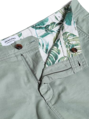 Image of Jack & Jones Men Solid Regular Fit Mid Rise Chino Shorts