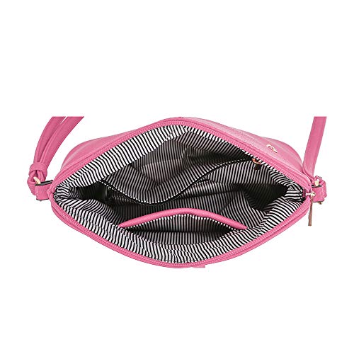 Image of SG SUGU Lunar Lightweight Medium Dome Crossbody Bag Shoulder Bag with Tassel | Zipper Pocket | Adjustable Strap