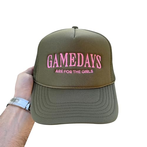 NACRE APPAREL Embroidered Trucker Hat Embroidery Design Trucker Hat Adjustable Baseball Hat