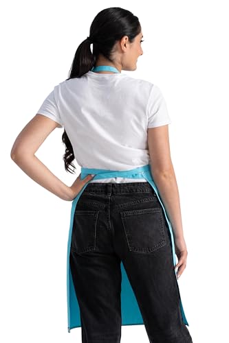 Tablier de boucher turquoise taille unique Chef