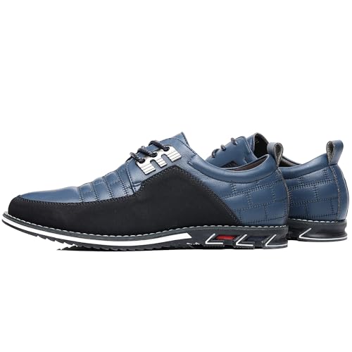 Image of COSIDRAM Mens Casual Dress Shoes Business Office Comfort Walking Sneakers | Exquisite quilted stitching upper, lightweight flexible build, suitable for everyday wear and casual outings
