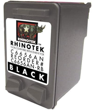 Rhinotek Compatible for HP Deskjet 450cbi, C6656AN Black Ink 1pk (C6656AN-RB)