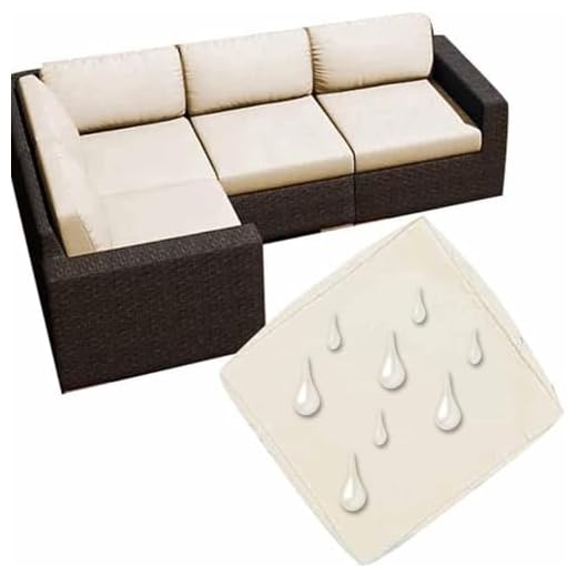 UWOBTN Fodera Impermeabile Per Divano Con Cerniera,50x50 60x60 Coprisedile Rimovibili Per Interni Ed Esterni Patio Mobili In Rattan E Cuscini Da Giardino(Color 2,50x45x10cm)