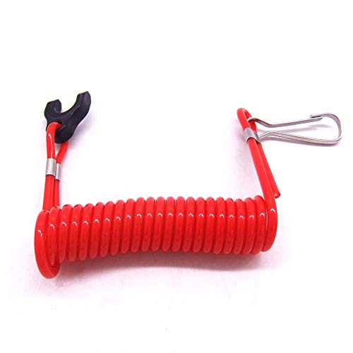 Boat Engine 353068210 353-06821-0 353068210M Kill Stop Switch Safety Lanyard Cord For Tohatsu & For Nissan Outboard Motor Ns F 2.5Hp-140Hp, 823054 823054Q For Mercury Mercruiser Quicksilver #TOP1