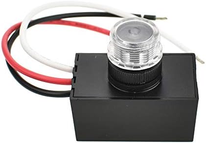 J.LUMI YCA1030 Outdoor Hard-Wired Post Eye Light Control with Photocell Light Sensor, Photocell Sensor, Dusk to Dawn Light Sensor, Photocell for Outdoor Light, UL Listed