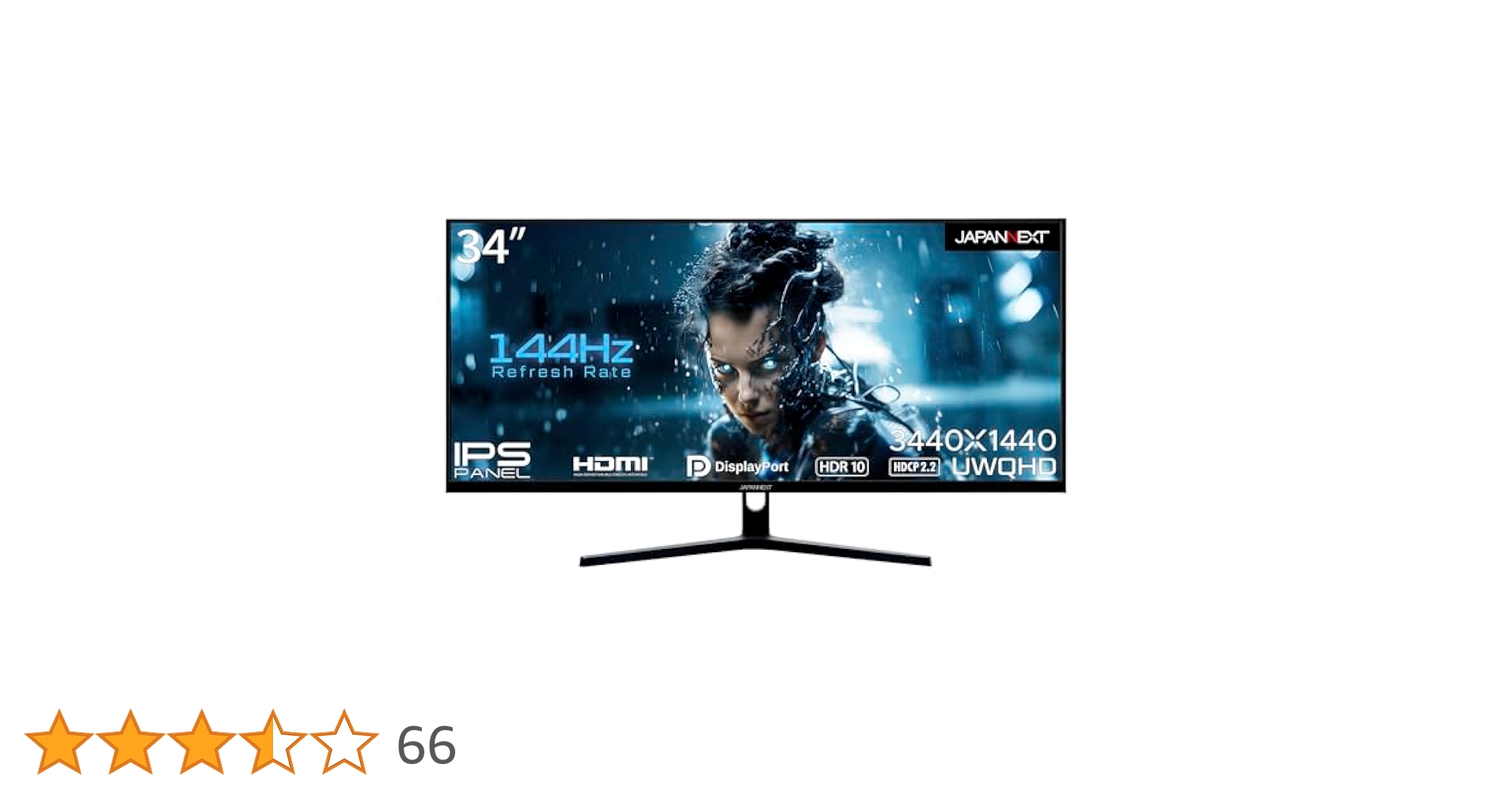 Amazon.co.jp: JAPANNEXT 34インチ ゲーミングモニター 144Hz