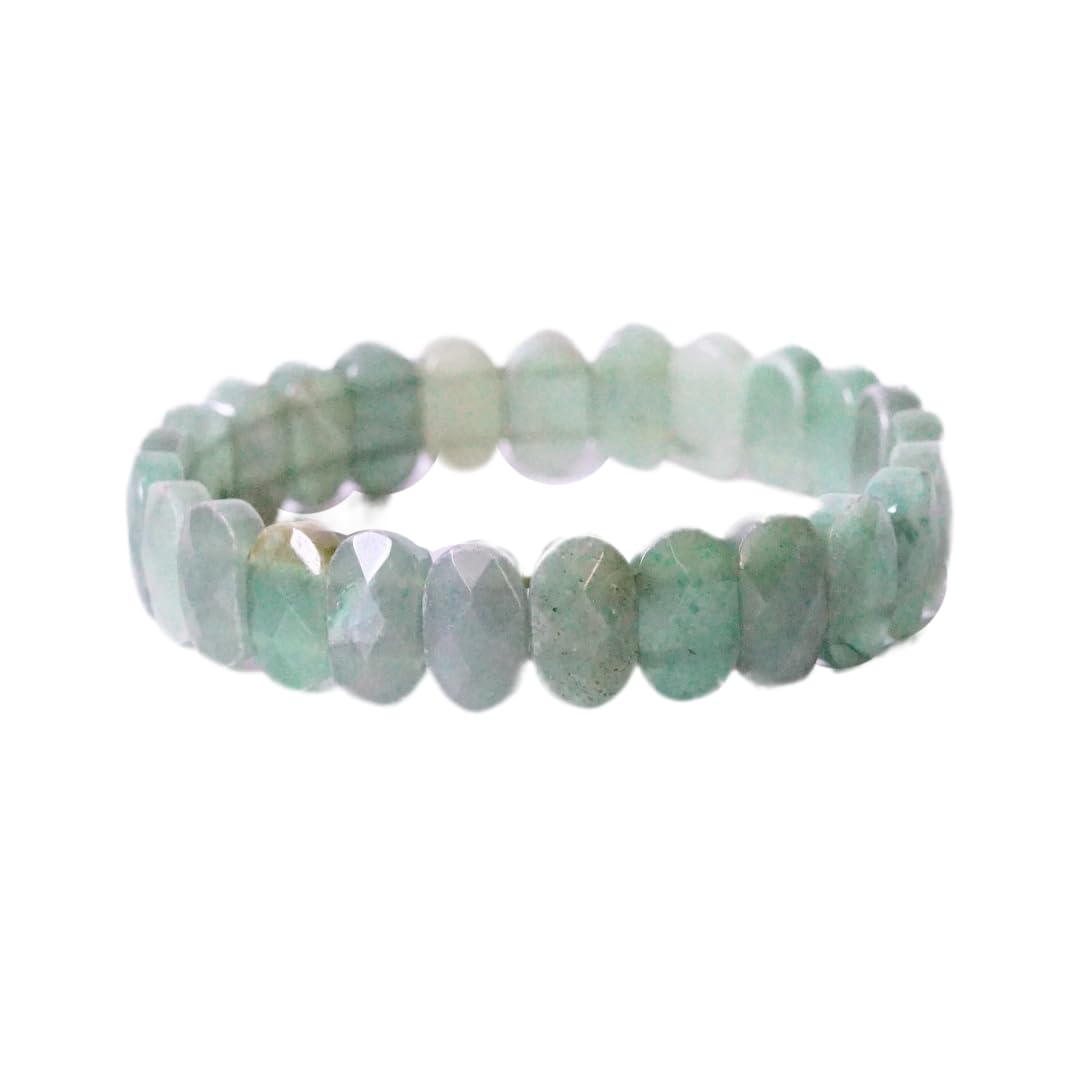 Maitri Export Faceted Flat Beads Cutting Bracelet Healing Crystal Stone for Men and Women.(Green Aventurine) (B08Y6KJNDP) Amazon Price History, Amazon Price Tracker