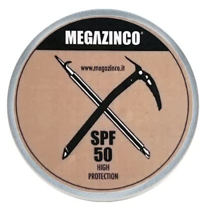 MEGAZINCO TEINT SPF 50 mineral y 100% NATURAL protector solar alto/pasta para surfistas, marineros, alpinistas, esquiadores, snowboarders, triatletas, nadadores. SURF CREMA SOLAR - 40 ml