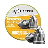 Harpex Perseus .25 Cal Airgun Pellets – 23.9 Grain Pointed Design – High Accuracy & Penetration – Precision Lead Pellets for Target Shooting, Small Game & Consistent Performance – 180 Count