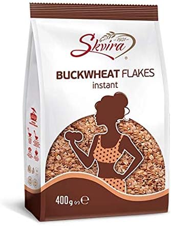 Skvira Buckwheat Flakes Instant No Added Sugar 400 g / 14.12 oz (1 Pack)