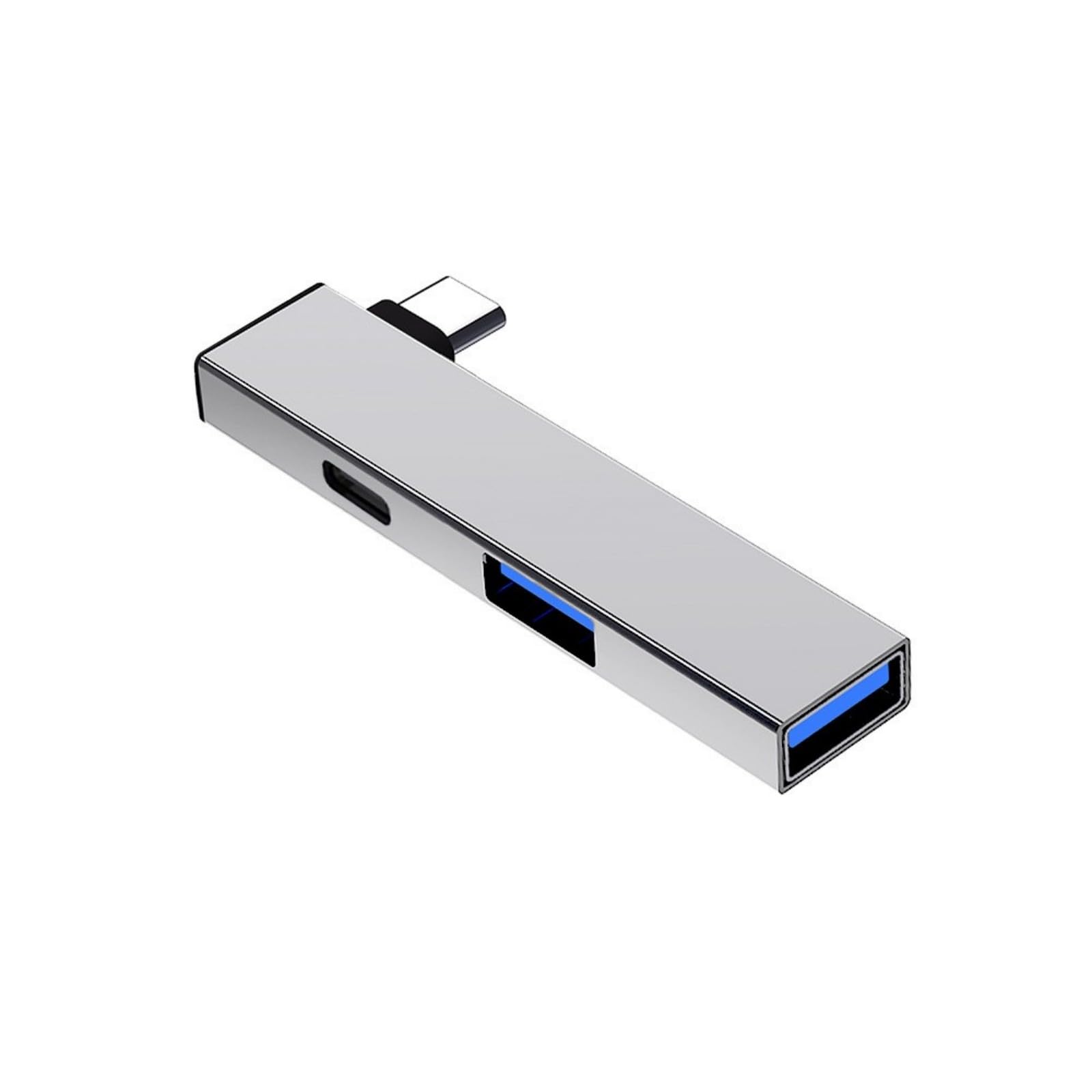 Aluminum USB C Splitter Type C to Type C and Double USB Port Hubs Compatible for Window OS