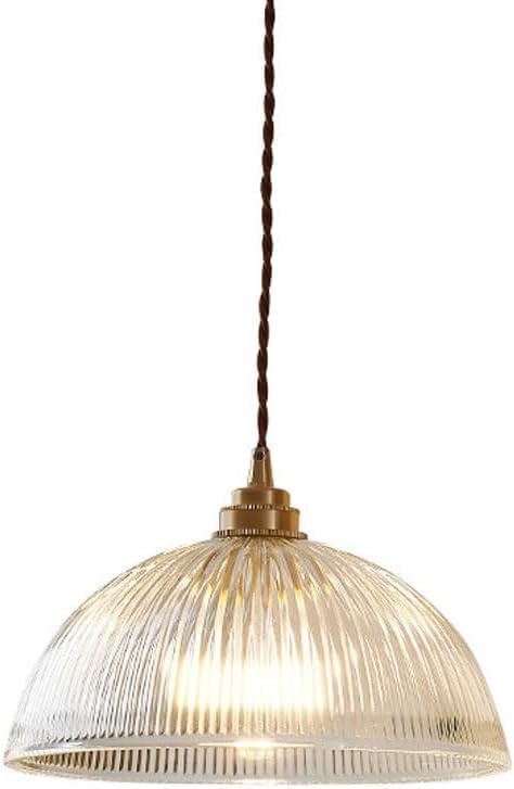 Miniatura 1 de Lámpara colgante vintage de vidrio transparente de 8.4 pulgadas, moderna lámpara colgante de granja con base de latón, accesorio de iluminación de