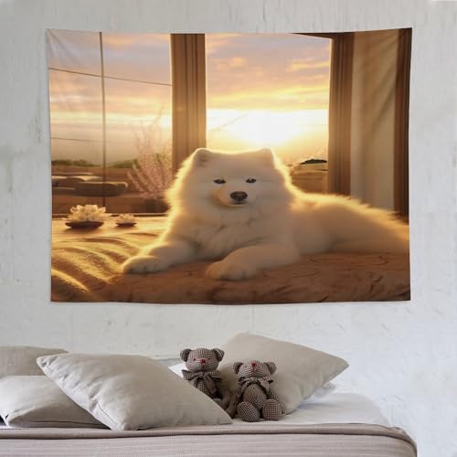 Tenture pour chambre  coucher et dortoir dcoration murale motif chien 3D