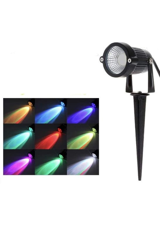 BRONZ Outdoor Wall Lights 5W Auto Color Changing LED Outdoor Garden ...