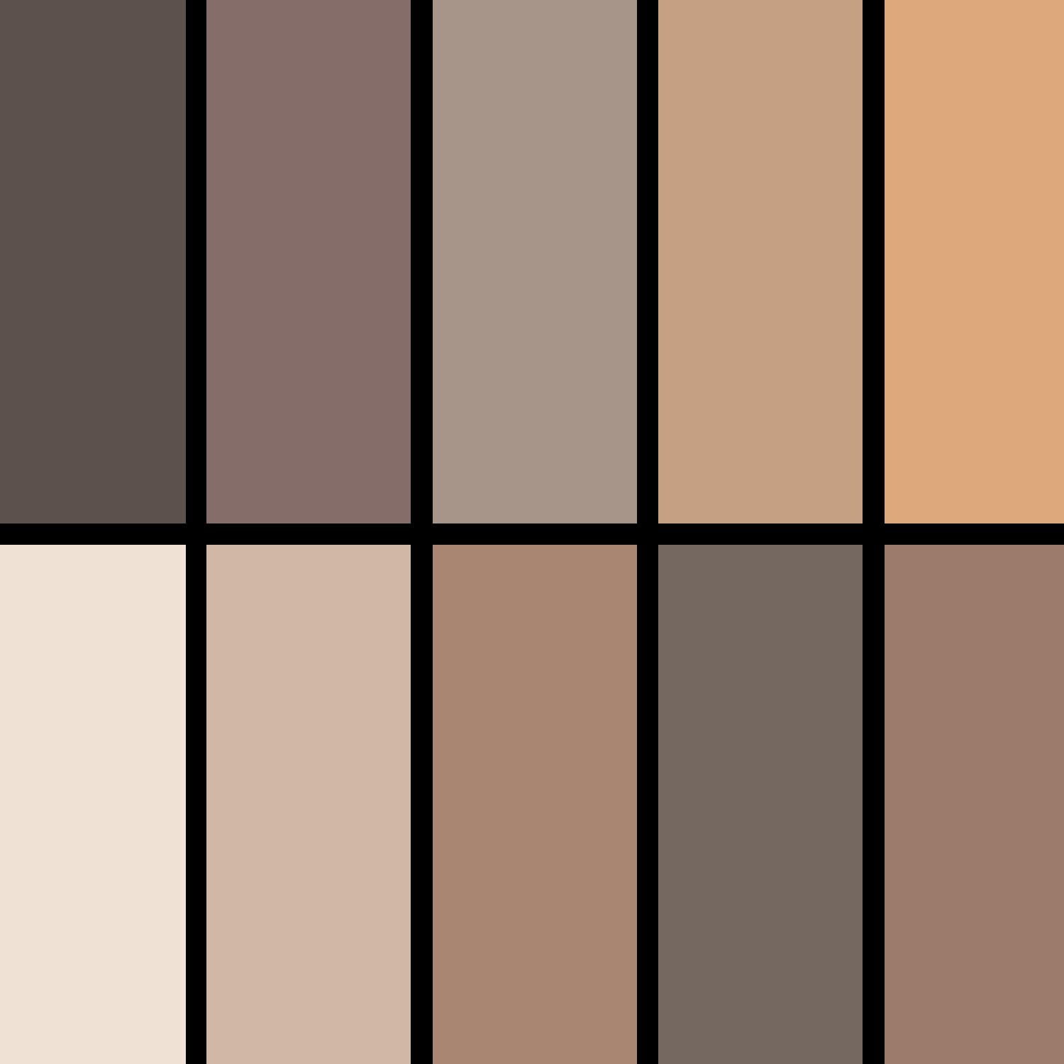 Palladio Eyeland Vibes, Escape to the Tropics, 10 Count Eyeshadow Palette, 5 Curated Palettes, Seductive Nudes to Vibrant Hues, Complimentary Shades, Day and Night Looks, Rich Pigment, Sandbar - Image 2