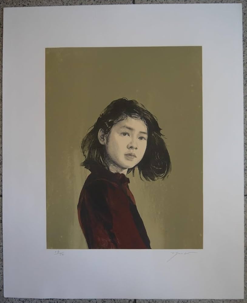 リトグラフ　藤井勉　シートのみ 藤井勉 洋画家 リトグラフ シートのみ 藤井勉 洋画家 リトグラフ