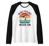 Wingsurfing Foil Wing Wing Surfer Camiseta Manga Raglan