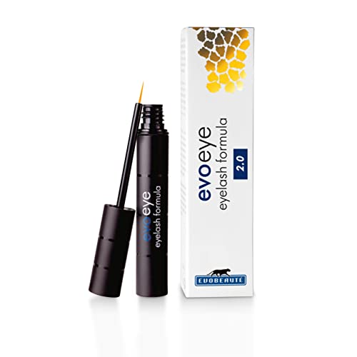 EVOBEAUTÉ evoeye Eyelash Formula 2.0 3 ml I Wimpernserum mit natürlichem Booster für lange & volle Wimpern in 6-8 Wochen