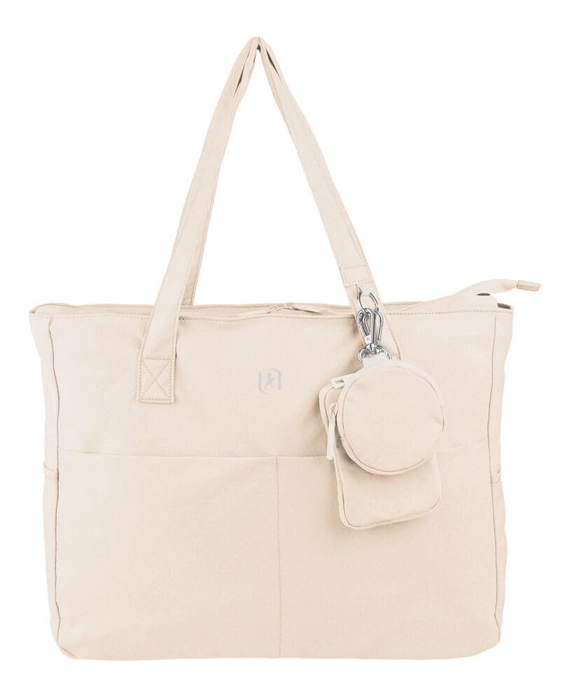 Oxford Endless, Bolso Tote de Hombro, 14L, Poliéster Reciclado PRET, Color Beige