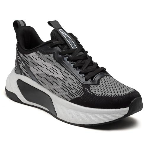 Image of Action | Athleo | TURBO-501 | Men's | Lace-Up | Running | Shoes | Trendy | Lightweight | Comfortable | Durable | Sports | Shoes
