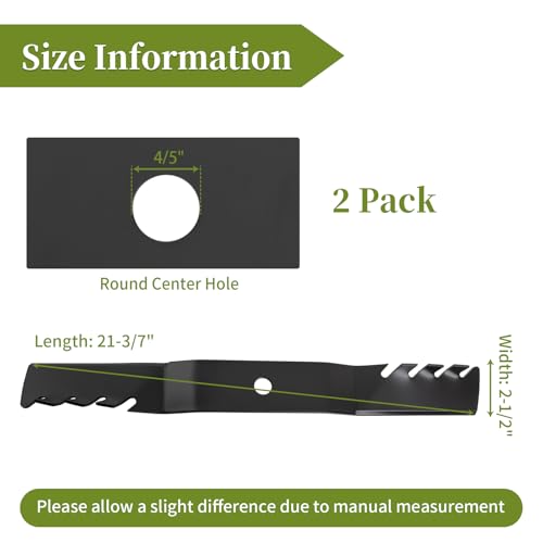 Lames de rechange UC22008 mulching pour tondeuse John Deere 106,7 cm - 5