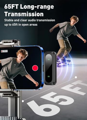 Image of VELOMAX Wireless Mic with Noise Reduction,Mic for YouTube Wireless, Mic Wireless 30-Meter Transmission Range,Ideal mic for YouTube Video Recording (USB-C)