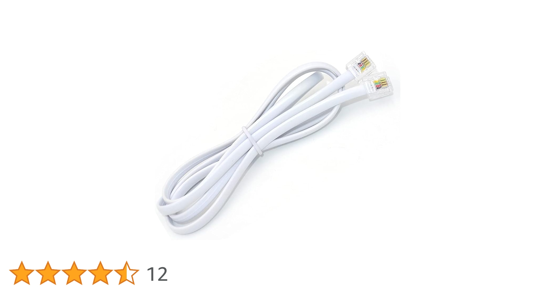 Amazon | RUITEXUN 電話延長ケーブル 5フィート/1.5m 電話モデム