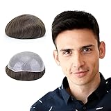 ESTILO: Fabricado con la piel ultra flexible y grosor de 0,06 mm que es fácil de usar, se siente más cómodo, todos usan nudos en V y simulan la dirección de crecimiento del cabello verdadero, parece con líneas de pelo natural.