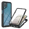 Lijc Hoesje voor Samsung Galaxy A12 Ingebouwd PET Scherm Beschermer 360°Volledige Lichaam Slim ArmorPantserkoffer…